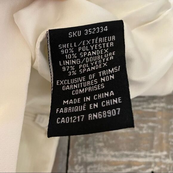 Nwt-le Château High Rise Wide Leg Ivory Trousers (Size:0) - Picture 10 of 11